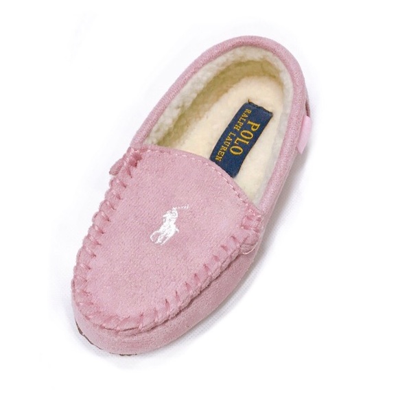 SOLD🛍 New! POLO Ralph Lauren Girls’ Pink Slippers - Picture 2 of 6